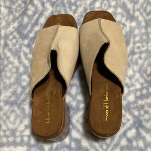 House of Harlow 1960 Women's Cream Slide Sandals